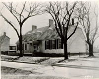 Black and White Photograph of Tavern