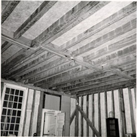 Black and White Photograph - Interior Ceiling