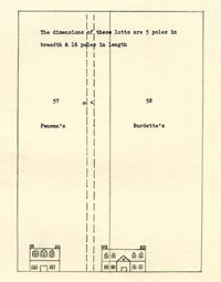 Drawings of Lots 57 and 58 with houses thereon