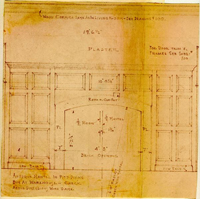 Drawing - Antique Mantel in Pitt-Dixon