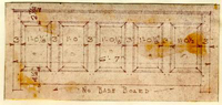 DRAWING OF OLD PANELING RE-USED IN PITT-DIXON HOUSE