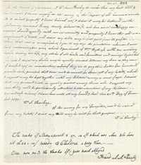 Photo of hand-written sheet