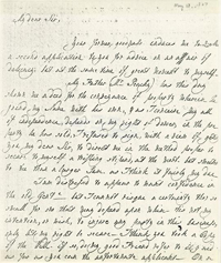 Photograph of letter - May 13, 1807