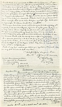 Photograph of second page of letter - May 21, 1887