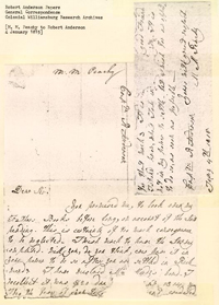 Photograph of first page of letter - January 4, 1815
