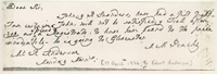Photograph of letter - April 17, 1826