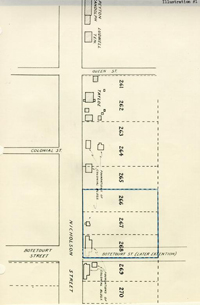 Map Showing Nicholson Street