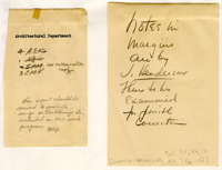 photocopy of hand-written notes