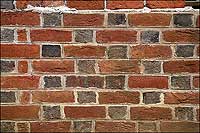 Flemish Bond, one of two standard styles of bricklaying