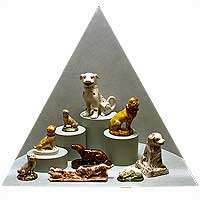 ceramic dog figurines