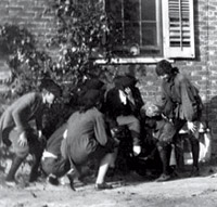 A Williamsburg cockfight scene in D. W. Griffith’s America. 