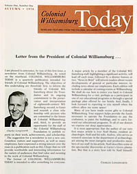  1978’s inaugural edition led with a word from the Foundation president, beginning a tradition still observed in today’s issues. 
