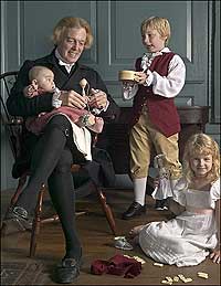 Thomas Jefferson amuses his grandchildren