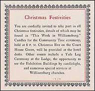 Christmas festivities invitation