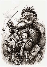 Thomas Nast's twinkling nineteenth-century Santa