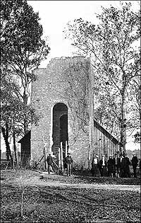 The remains of the brick church at Jamestown figure prominently in anniversary commemorations of the colonyÕs 1607 founding.