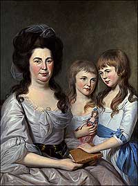 portrait of Mrs. Robert Gilmour with daughters Jane and Elizabeth