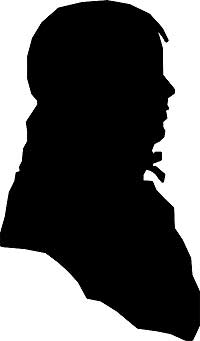 Matthew Jouett made the only known portrait from life of his father in this silhouette.
