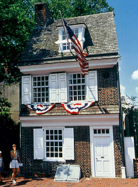 The Betsy Ross House museum in Philadelphia.