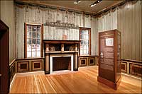 Visitors to the folk art museum can watch the progress of the Carolina Room’s restoration.
