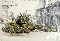 Markets became shopping emporiums with a variety of goods and sellers hawking their wares.