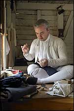 One of sixteen tailors in Williamsburg in 1774, Hansford swapped needle for bayonet when he joined the army.