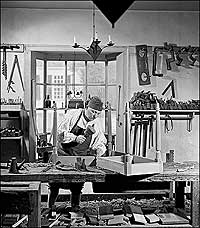 1946 photo of a cabinetmaker