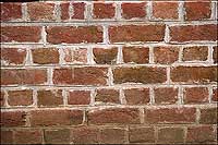 English bond, one of two standard styles of bricklaying.