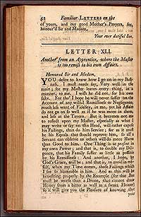 Samuel Richardson's Familiar Letters.