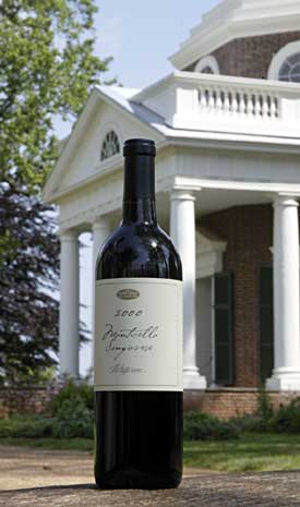 Modern Virginia is a force in winemaking. The wine above was made by Gabriele Rausse Winery of Charlottesville with Monticello-grown Sangiovese grapes