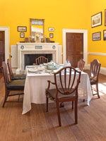 The dining room at Monticello.