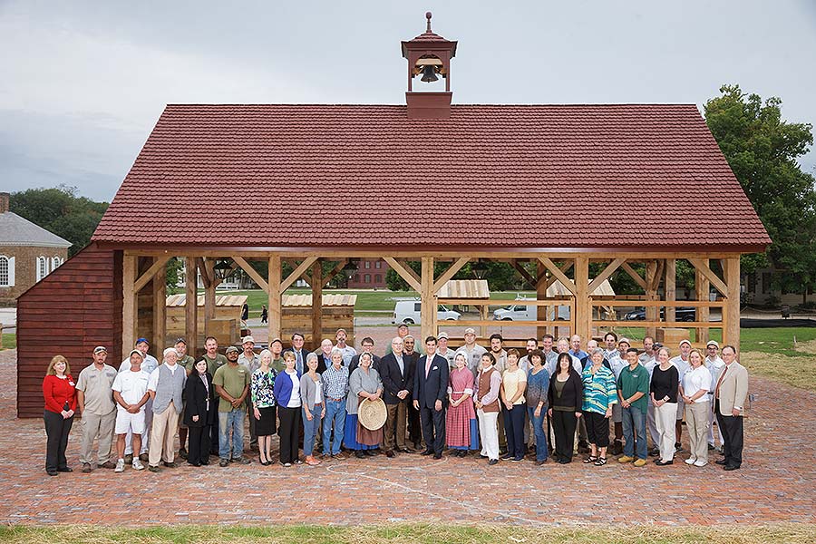 Group Photo of Market House Reconstruction Staff