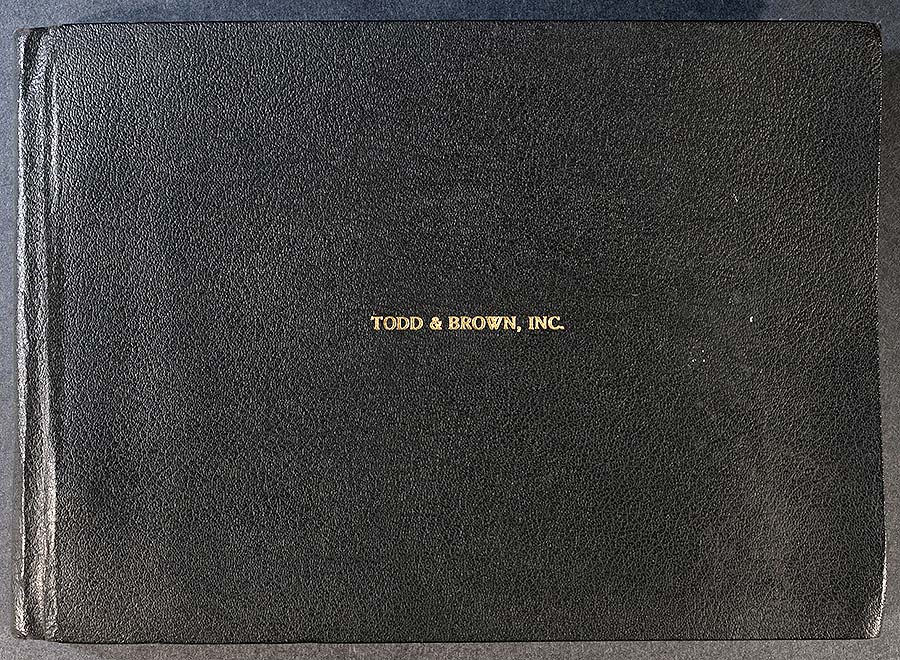 Cover from Todd and Brown Inc. Photo Album