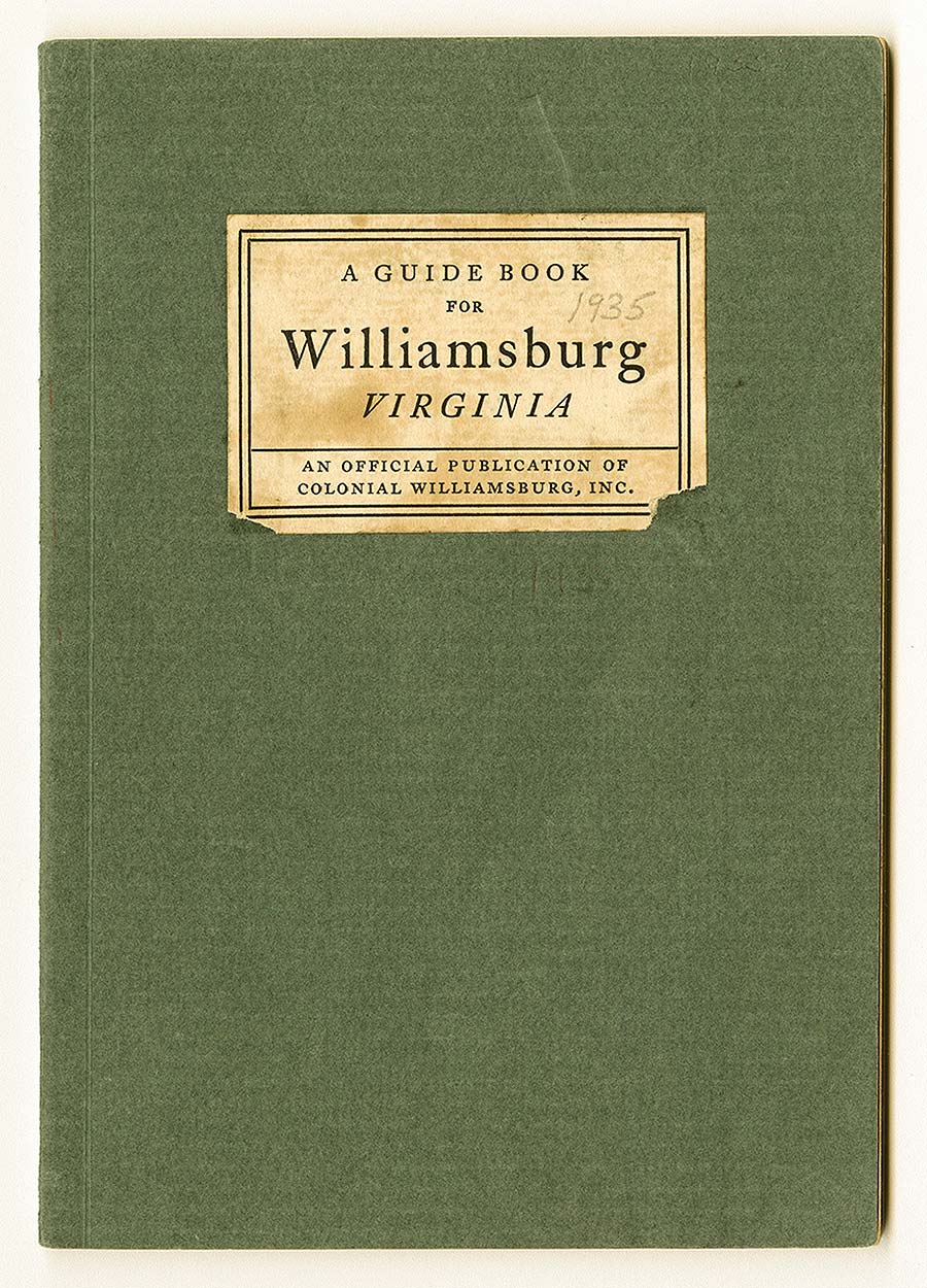 Colonial Williamsburg Guidebook, 1935