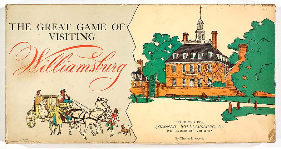 Colonial Williamsburg Board Game, 1958.