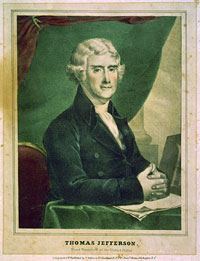 Jefferson lithograph by Henry R. Robinson, ca. 1840-1851