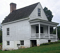 The office at Sir Peyton Skipworth’s Prestwould in Mecklenburg County, the largest plantation in Virginia