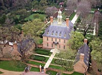 The Governor’s Palace, its kitchen flanking on the left.