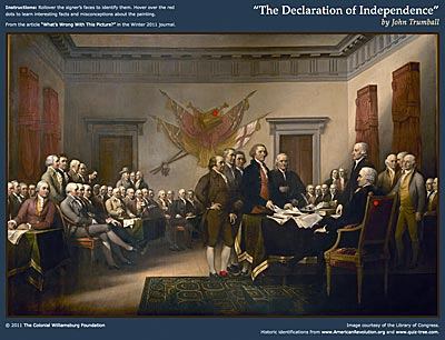 Explore 'The Declaration of Independence' by John Trumbull