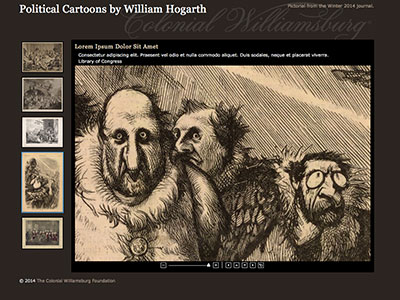 Zoom in on Political Cartoons by William Hogarth