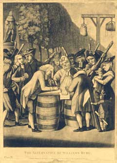 Williamsburg’s Liberty Men gave loyalists a choice of signing allegiance to their cause or visiting the Liberty Tree's tar and feathers.
