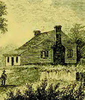 The early Washington family home.