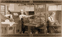 Paper money was printed by the colonies in the eighteenth century.